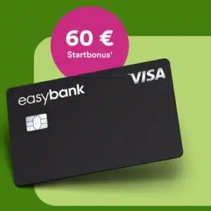 60€ Startbonus für die easybank Visa - qudratisches Bild