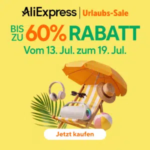 Thumbnail ☀️ AliExpress Vacation Sale: Tech & Urlaubs-Gadgets extrem günstig