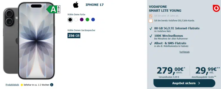 Apple iPhone 17 Handytarif