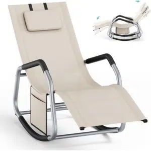 Thumbnail 30% Rabattcoupon 💥 SONGMICS Schaukelliege (Beige oder Schwarz) für 38,49€