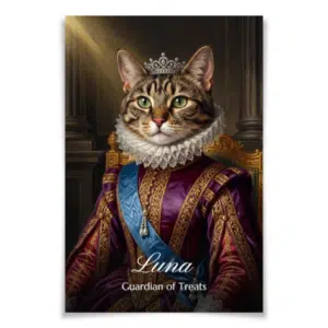 Thumbnail 👑 Majestätisches Hunde- & Katzen-Porträt für unter 4€ | Personalisiertes Foto