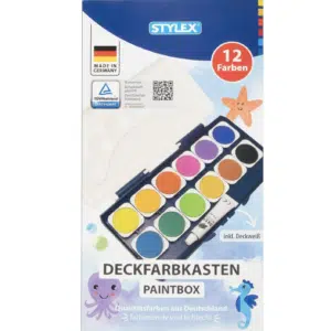 Thumbnail 🎨 Wasserfarbkasten mit 12 Farben von Stylex für nur 3,49€