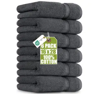 Thumbnail 6er-Pack Utopia Towels Handtücher 100% Baumwolle (Grau) für nur 13,72€