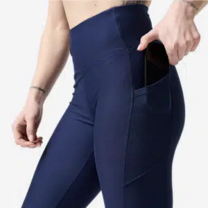 Thumbnail Damen Leggings mit Smartphonetasche Marineblau ab 0,99€ - Decathlon Filialabholung