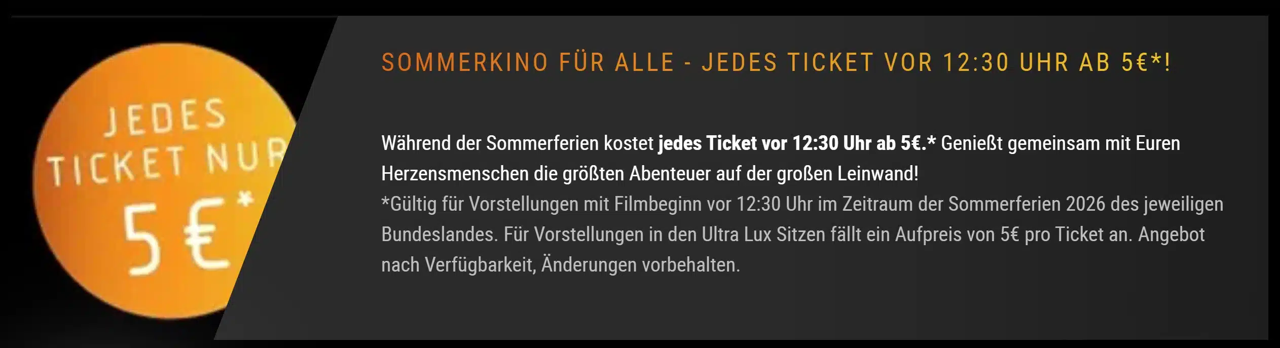 Banner der Cinemaxx Sommerkino-Aktion