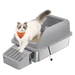 Feandrea Edelstahl Katzentoilette