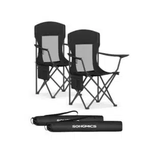 Thumbnail SONGMICS Campingstuhl 2er Set bis 150 kg belastbar für 25,99€ (statt 33€)