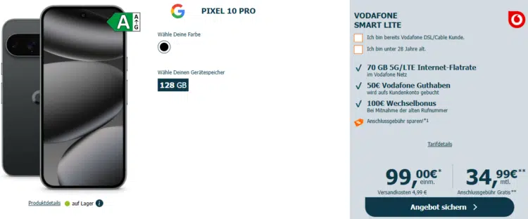 Google Pixel 10 Pro Handytarif