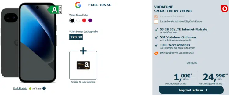Google Pixel 10a Handytarif