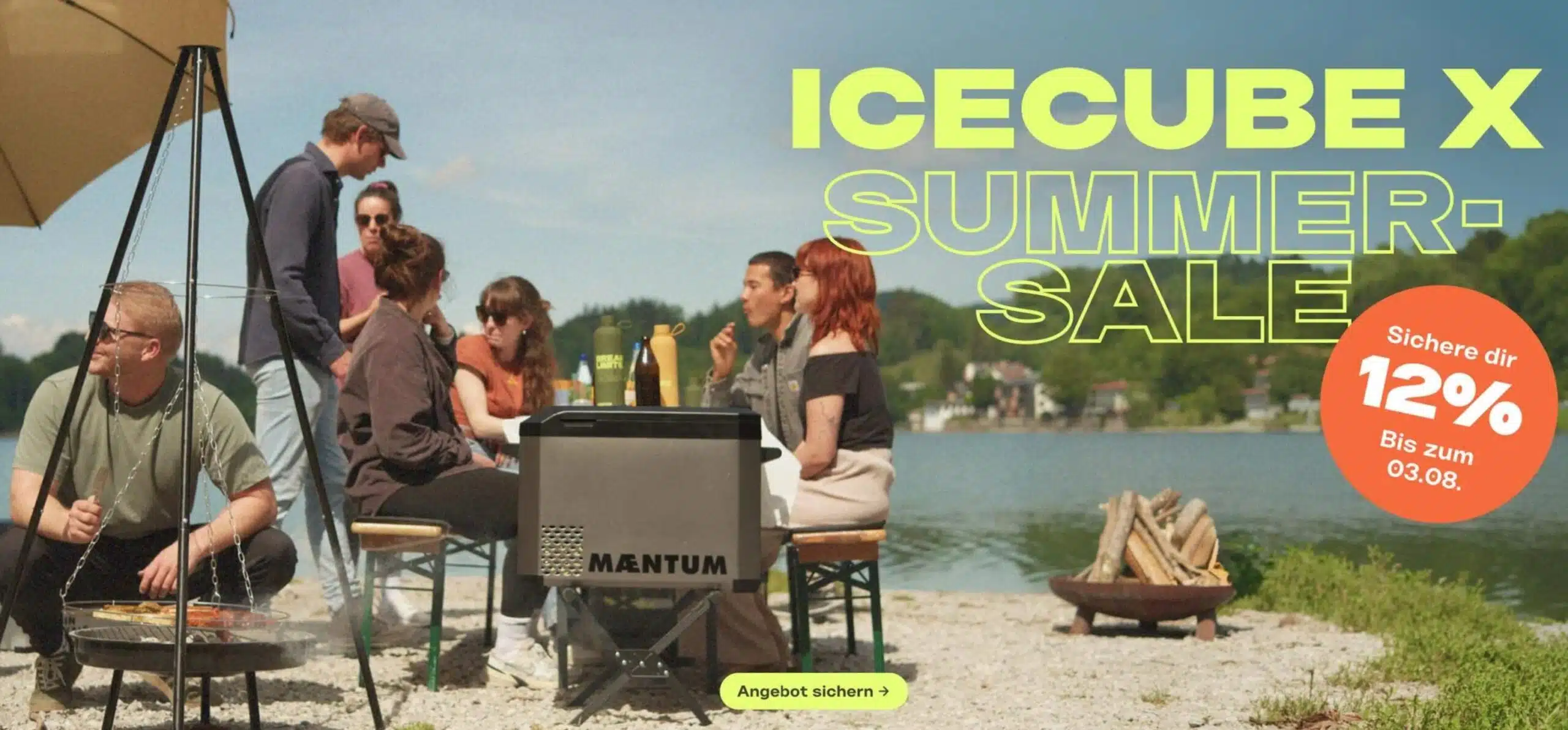 Banner vom Maentum Summer Sale der IceCube X mit 12% Rabatt bis zum 03.08.2026