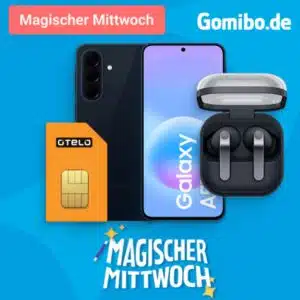 Gomibo magischer Mittwoch Galaxy A57 + Samsung Buds 4 Pro