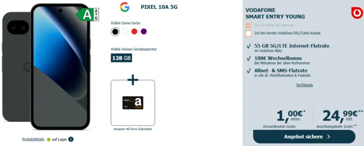Google Pixel 10a Handytarif