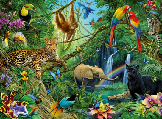 Ravensburger Kinderpuzzle Tiere im Dschungel