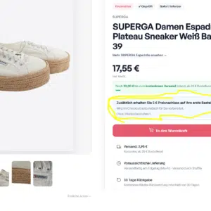 SUPERGA-Damen-Espadrilles-Plateau-Sneaker-Weiss-Bast-Gr-39