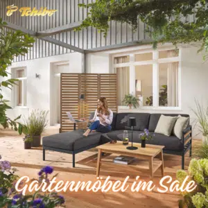 Thumbnail Tchibo Gartenmöbel Sale: Bis zu 57% Rabatt + Gratis Versand