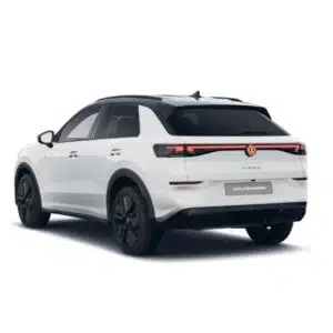 Volkswagen T-Roc in Weiß von hinten