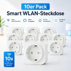 Thumbnail 10er Pack Amazon Basics Smart WLAN-Steckdose für 49,99€