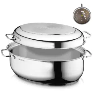 Thumbnail WMF 8,5L Edelstahl Bräter mit Induktionsdeckel & Thermometer für nur 85,32€! 🧑‍🍳 Backofenfestes Marken-Set mit 27% Ersparnis! 😀