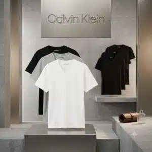 Thumbnail 👕 6,40€ pro Calvin Klein T-Shirt! 3er Pack Kurzarm T-Shirts mit V-Ausschnitt
