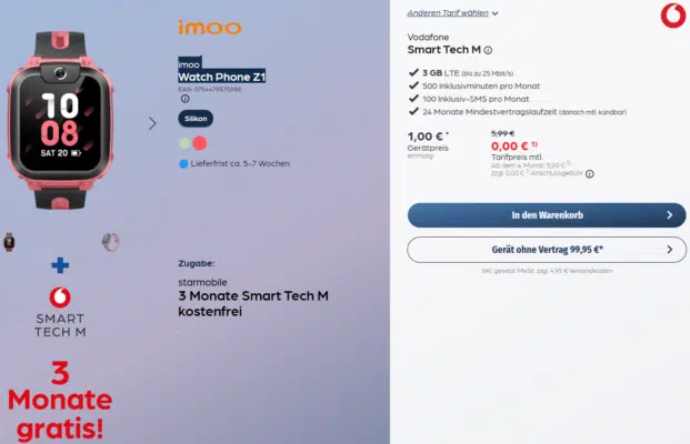 imoo Watch Phone Z1 Handytarif