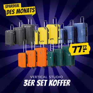 Thumbnail Komplettes 3-teiliges Kofferset (inkl. Handgepäck) für 77,77€