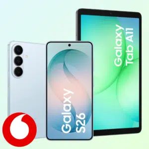 Thumbnail Samsung Galaxy S26 (256GB) + 50GB Vodafone Allnet Flat für 24,99€/Monat (mit Tab A11 für 29,99€) + 0€ Anschlussgebühren (Klarmobil Vodafone)