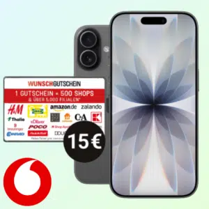 Thumbnail 🥳 Apple iPhone 17 für 49€ + Vodafone Unlimited 5G Allnet-Flat für 44,99€ mtl. + 115€ Bonus abstauben (Vodafone Smart M)