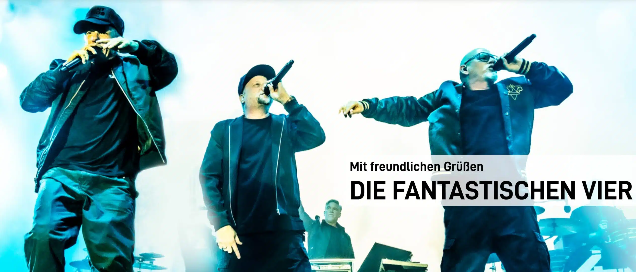Die Fantastischen Vier auf einer Bühne