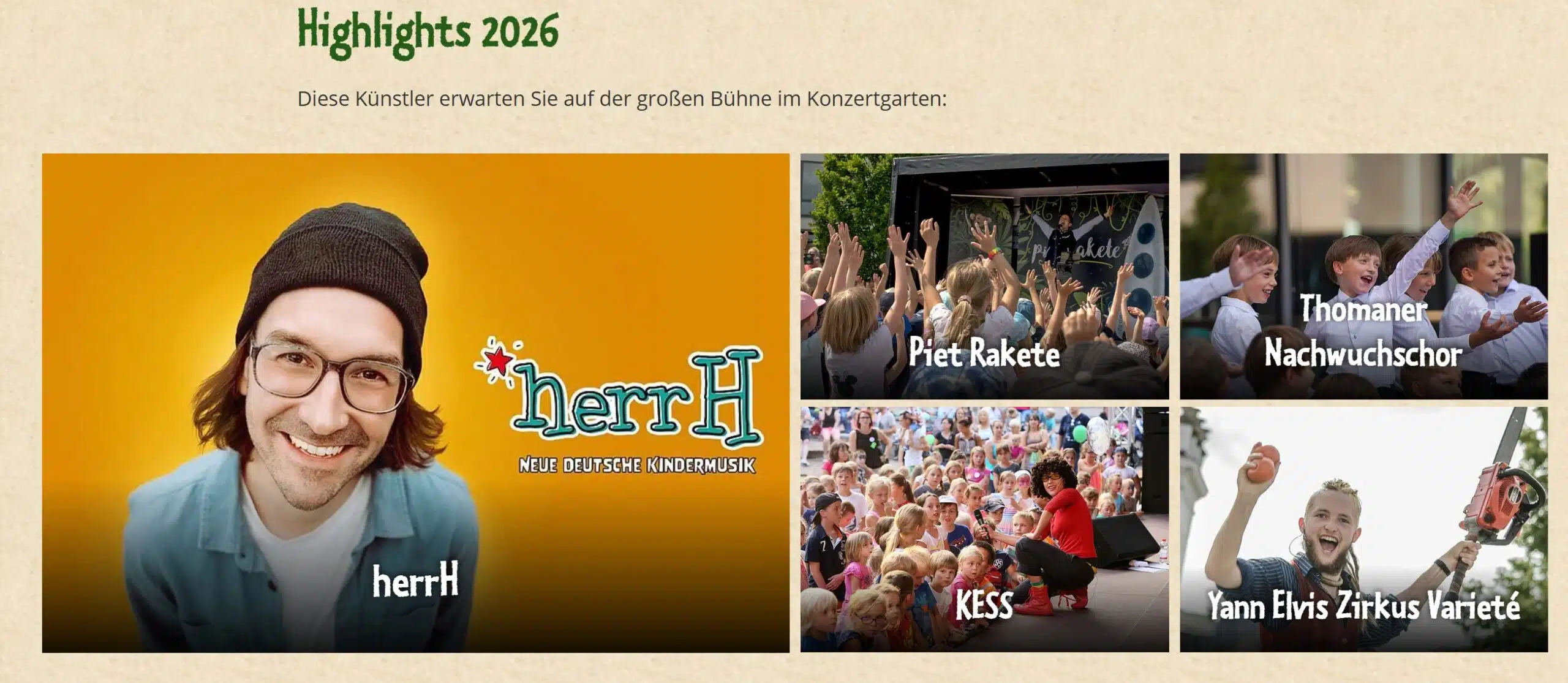 Die Highlights 2026 vom K!DZ Kinderriesenfest in Leipzip