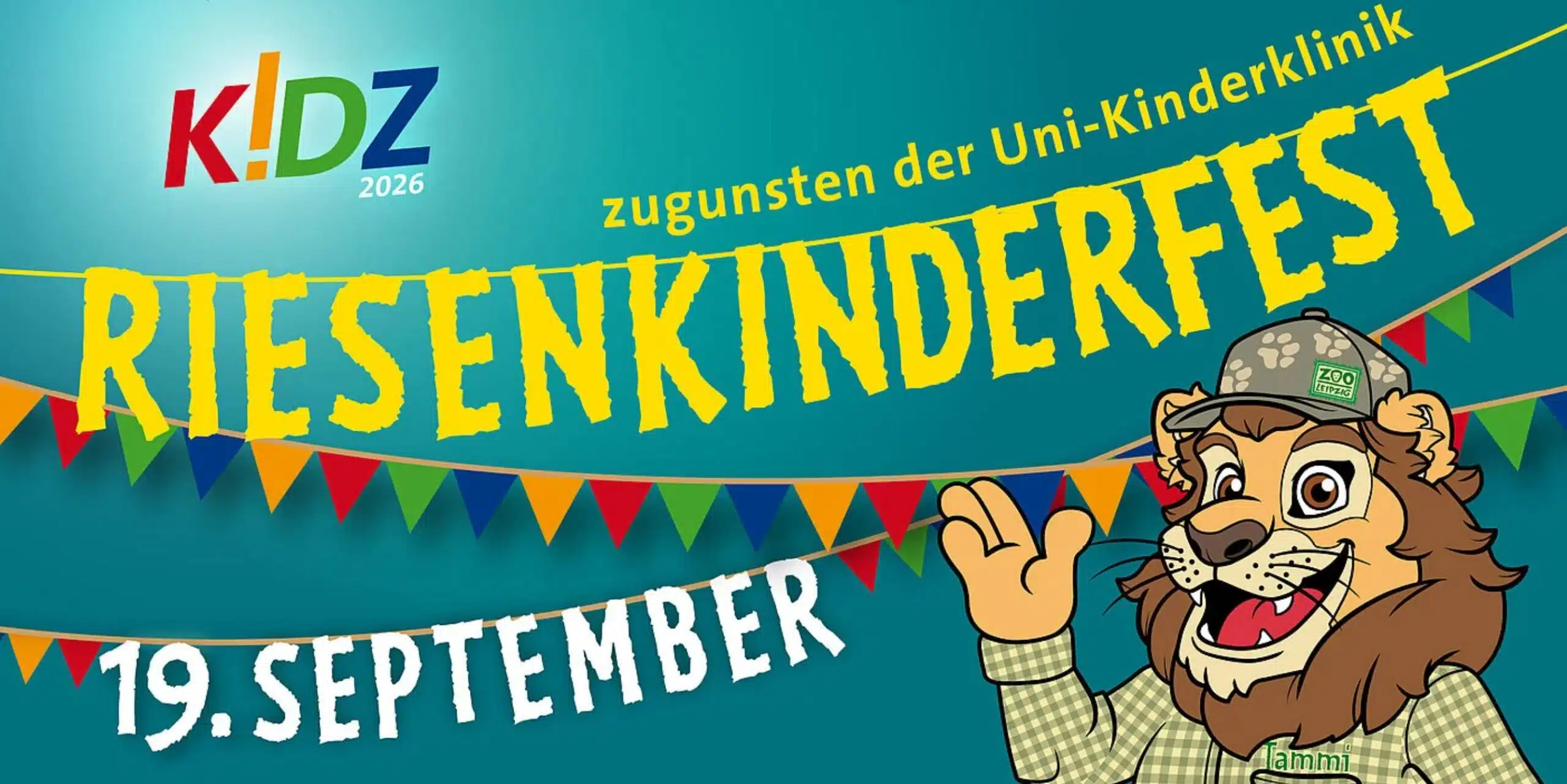Banner vom K!DZ Riesenkinderfest