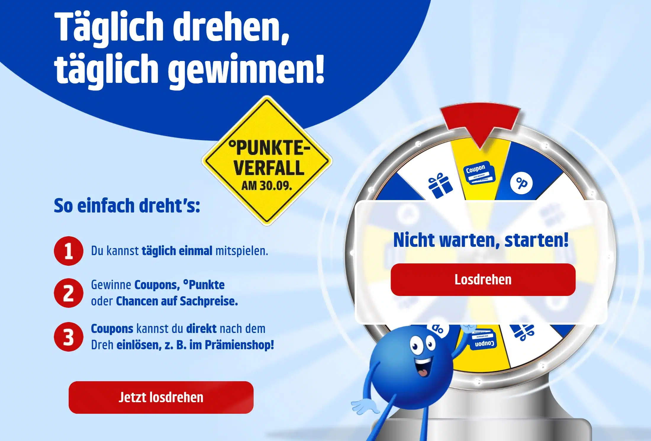 Glücksrad bei Payback