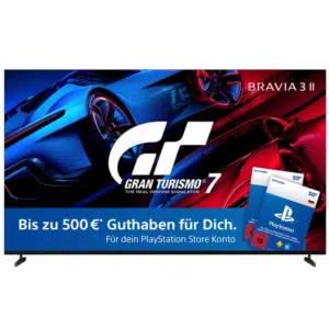 Thumbnail Ready für PS5 &amp; GTA 6 📺 Sony BRAVIA 3 II Smart 4K UHD TV ➡️ 65 Zoll + 150 PSN-Guthaben für 1149€ oder 75 Zoll + 200 PSN-Guthaben