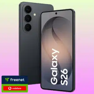 Samsung Galaxy S26, unten links freenet Vodafone Logo