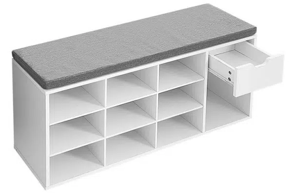 Vasagle Schuhbank mit offenen Fächern & 1 Schublade