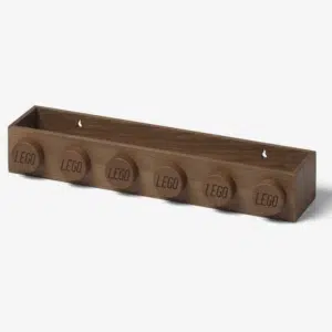 Thumbnail LEGO Wandregal - braun aus Holz für 17,25€ (statt 28,74€)