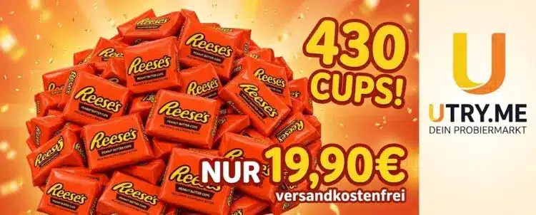 Banner des Angebots: 430 Reese's Cups nur 19,90€