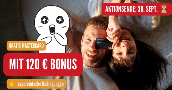 Consors Finanz: 120€ Bonus für kostenlose Mastercard🤯