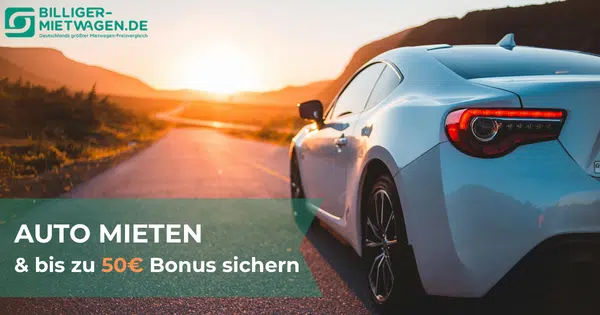 billiger-mietwagen.de: bis zu 50€ Bonus vom Doc!