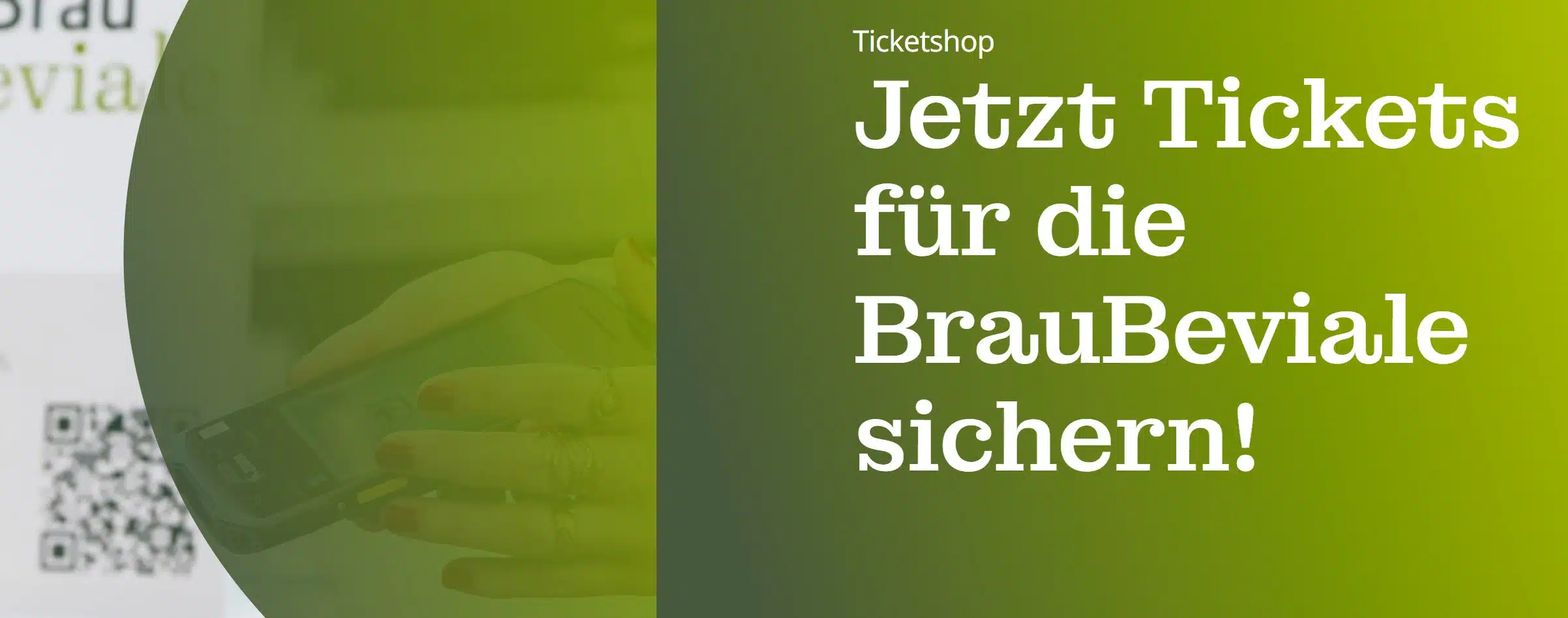 Banner für Tickets für die BrauBeviale