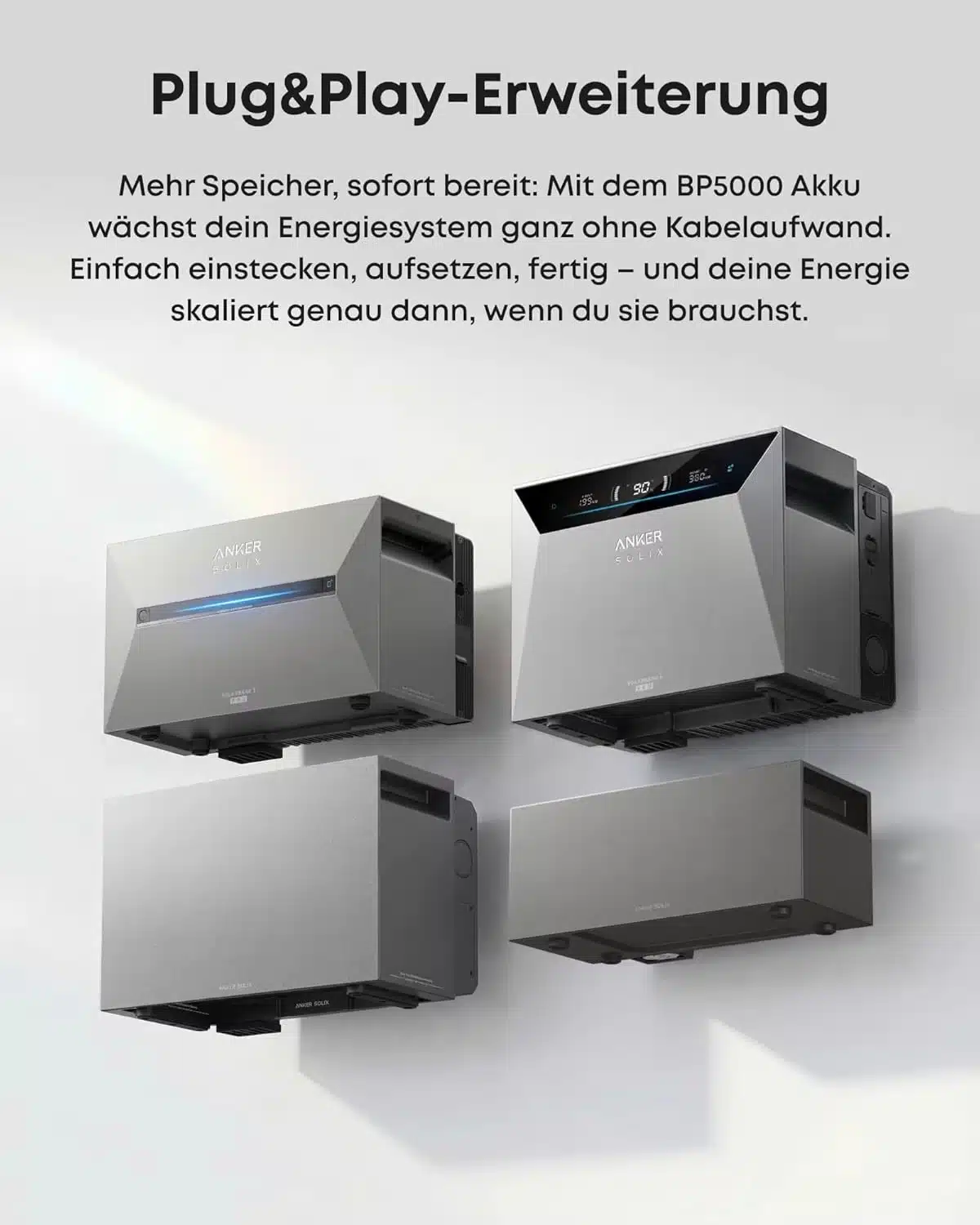 Anker SOLIX BP5000 Plug-and-Play-Erweiterung