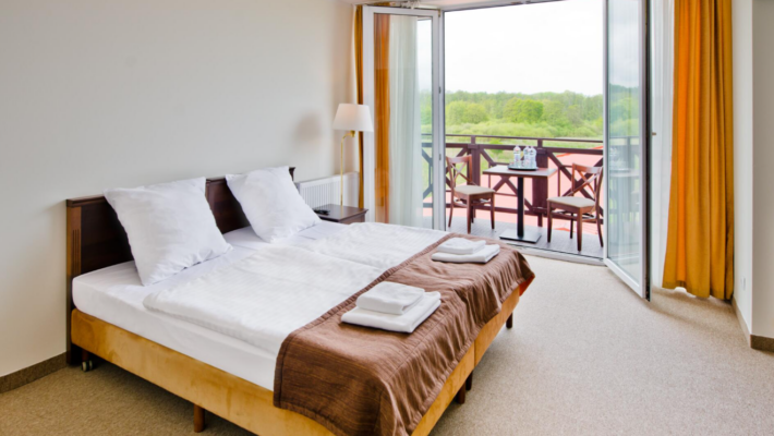 Doppelzimmer mit Balkon im Mona Lisa Wellness & Spa Kolberg