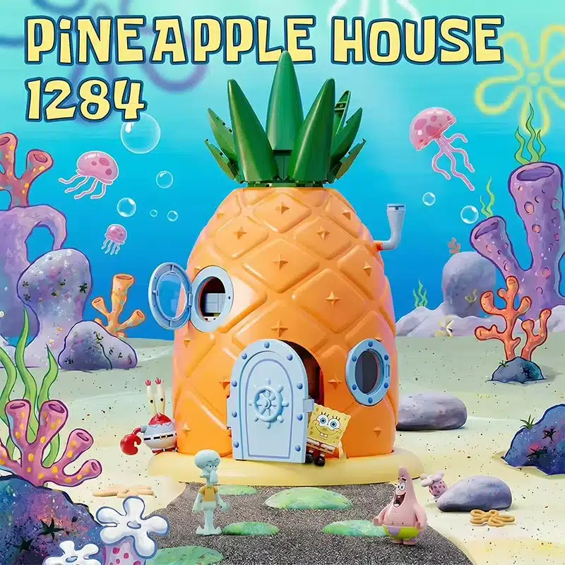 Area-X AB0064 SpongeBob Ananas Haus mit Minifiguren