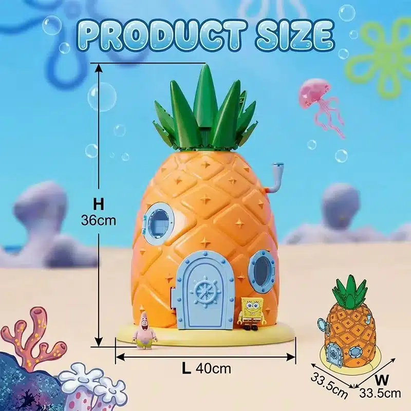Größenangaben zum Area-X AB0064 Ananas Haus