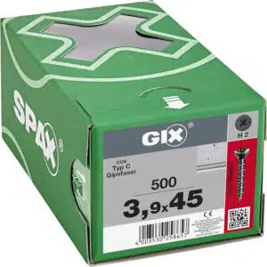 Box mit Spaxschrauben
