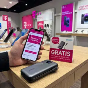 Gratis Powerbank bei Telekom Magenta Moments.