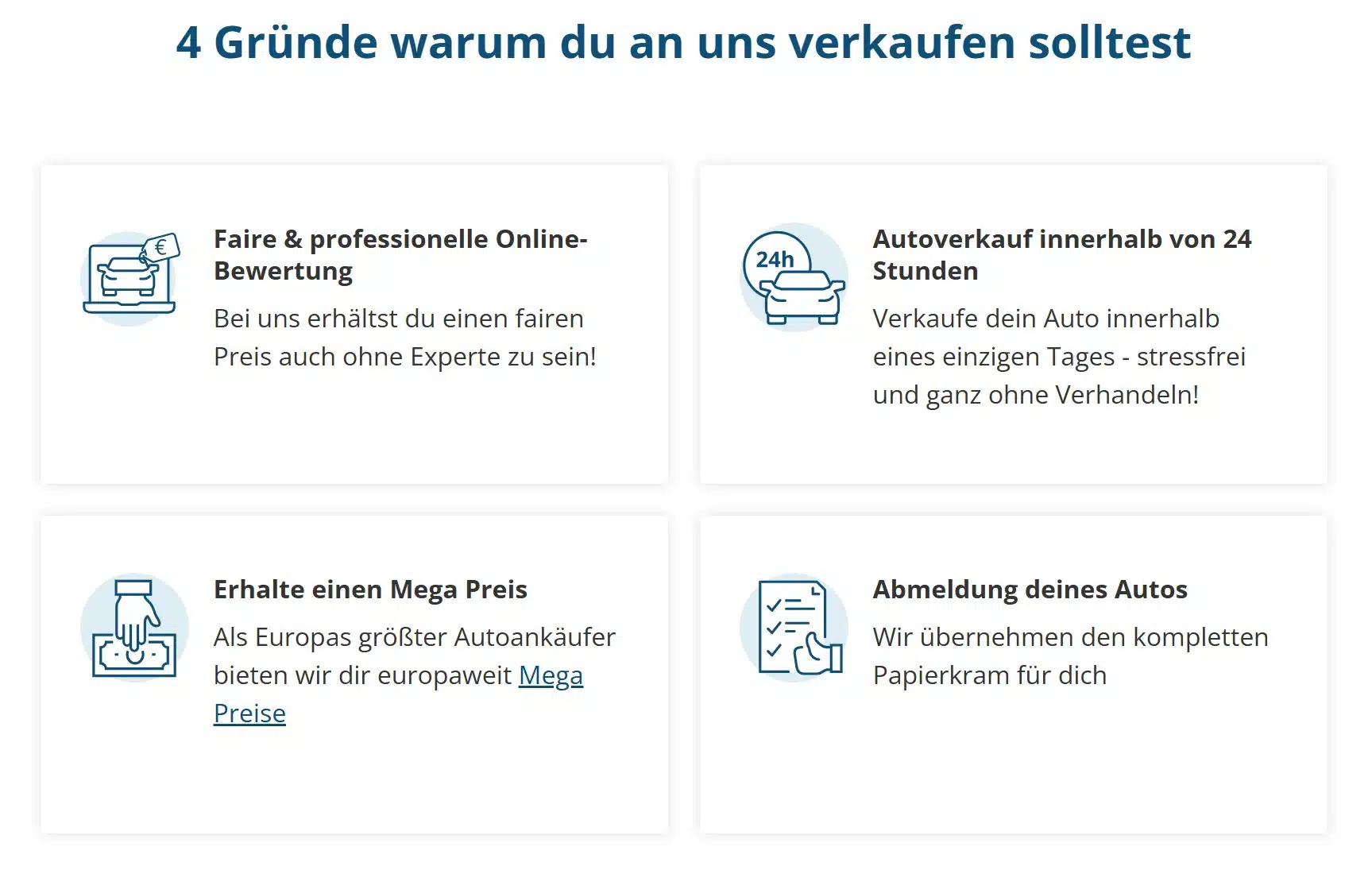 Vorteile bei Wirkaufendeinauto.de