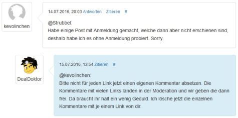 Anhang zu Kommentar von HoneyBalls