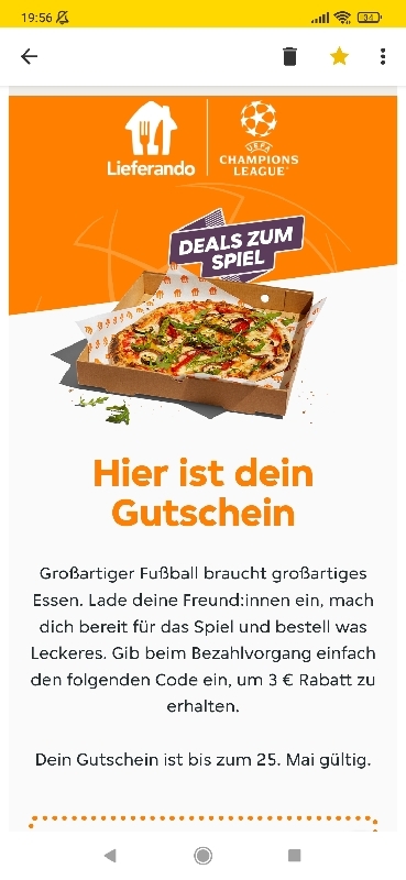 Lieferando und 3€ und Für für Gutschein 10€ bei Lieferando erhalten bestellen Subway