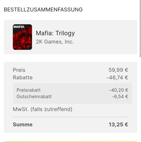 Anhang zu Kommentar von Delirium