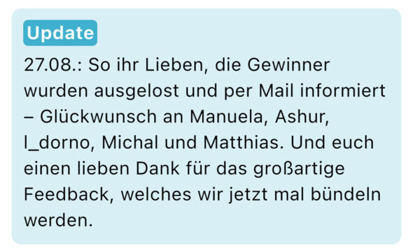 Anhang zu Kommentar von MASH